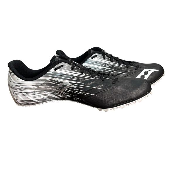 Saucony Spitfire 5 Track Spikes Men\'s 8 Sprint Racing Shoes NIB Black White Run main image 15
